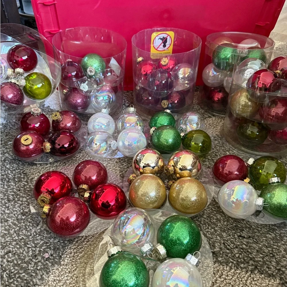 Retired Pier 1 Glass Ornaments Bulk Lot 75pc + Mega Bundle SKU 2202442.
